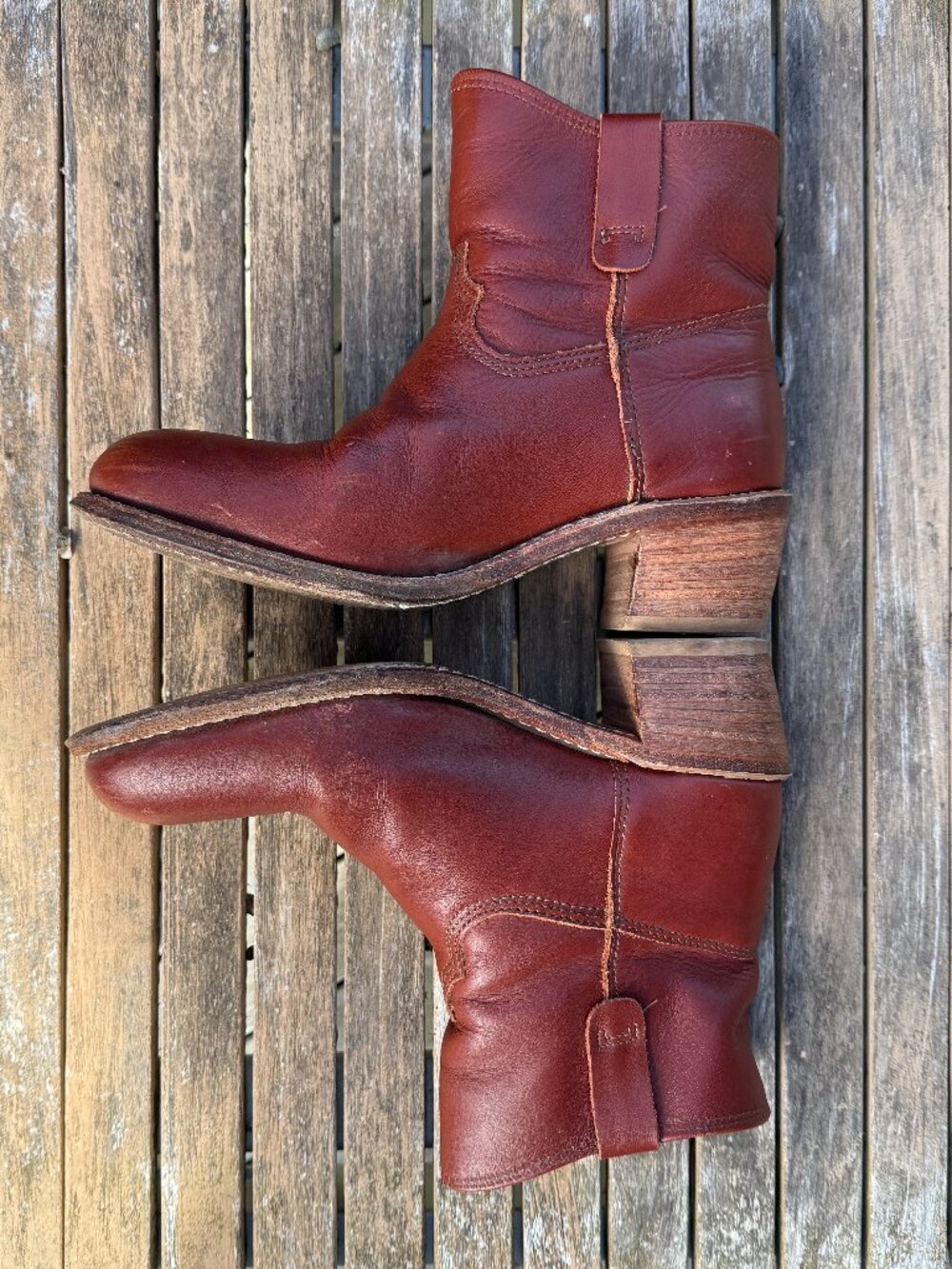 Red Wing Heritage Women's 3413 Inez stacked heel boot - Picture 4 of 7